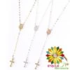 Collier Type Chapelet Avec Croix 1 Collier Type Chapelet Avec Croix -Magasin D'accessoires Sélectionnés chapelet metal etoileharmonie fr