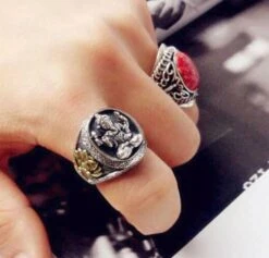 BAGUE CHEVALIÈRE GANESH -Magasin D'accessoires Sélectionnés chevaliere ganesha etoileharmonie