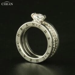 Bague Anneaux élégance Cristal Harmonie 12 Bague Anneaux élégance Cristal Harmonie -Magasin D'accessoires Sélectionnés chran l gant cristal autrichien couleur or marque bijoux en gros classique pav bande zircon bagues 4