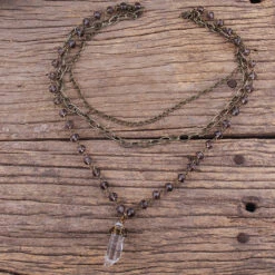 Collier Bohème 3 Couches Avec Pendentif Verre Cristal 12 Collier Bohème 3 Couches Avec Pendentif Verre Cristal -Magasin D'accessoires Sélectionnés collier boheme 3 couches pendentif verre cristal etoileharmonie 3