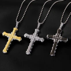 Collier Avec Une Croix En Pendentif -Magasin D'accessoires Sélectionnés collier croix etoileharmonie bijoux fantaisie 3