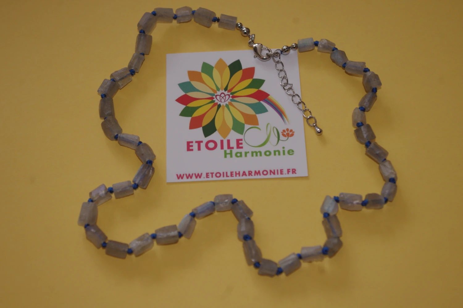 Collier Labradorite - Fermeture Réglable 6 Collier Labradorite - Fermeture Réglable – Image 4