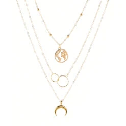 Collier Multirangs Avec Pendentifs Galaxie -Magasin D'accessoires Sélectionnés collier multirangs des galaxie etoileharmonie 3