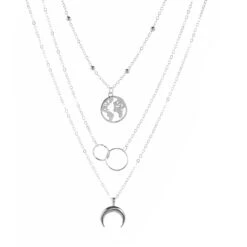 Collier Multirangs Avec Pendentifs Galaxie -Magasin D'accessoires Sélectionnés collier multirangs des galaxie etoileharmonie 4