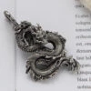 Pendentif Dragon Métal 1 Pendentif Dragon Métal -Magasin D'accessoires Sélectionnés collier pendentif en m tal en forme de dragon en acier inoxydable 316l pour hommes et