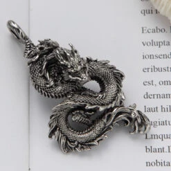Pendentif Dragon Métal