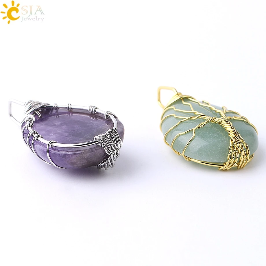 Collier Arbre De Vie En Pierre Semi-précieuses 8 Collier Arbre De Vie En Pierre Semi-précieuses – Image 6