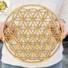 Symbole Fleur De Vie En Bois -Magasin D'accessoires Sélectionnés disque fleur de vie bois naturel etoileharmonie fr