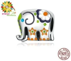 Breloque éléphant Coloré Harmonie