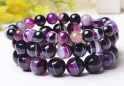 Bracelet En Perles Onyx Violet 11 Bracelet En Perles Onyx Violet -Magasin D'accessoires Sélectionnés etoileharmonie 15