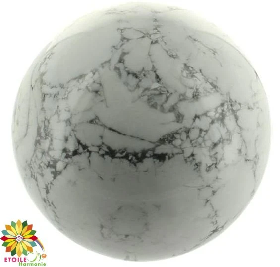 Sphère Howlite(Boule De 8 à 9 Cm Environ) 3 Sphère Howlite(Boule De 8 à 9 Cm Environ)