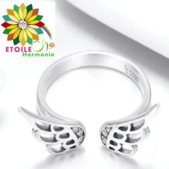 Bague Aile D'ange En Argent 11 Bague Aile D'ange En Argent -Magasin D'accessoires Sélectionnés etoileharmonie bague ange harmonie 1