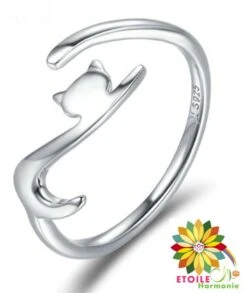 Bague Chat En Argent
