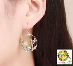 Boules Oreilles Esprit De La Nature De Floraison Et Oiseaux 8 Boules Oreilles Esprit De La Nature De Floraison Et Oiseaux -Magasin D'accessoires Sélectionnés etoileharmonie boucles oreilles esprit de la nature 2