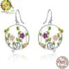 Boules Oreilles Esprit De La Nature De Floraison Et Oiseaux -Magasin D'accessoires Sélectionnés etoileharmonie boucles oreilles esprit de la nature aaaa
