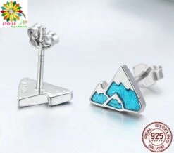 Boules D'oreilles Des Montagnes Divines 10 Boules D'oreilles Des Montagnes Divines -Magasin D'accessoires Sélectionnés etoileharmonie boucles oreilles montagne harmonie a5