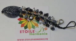 Bijou Obsidienne Flocon De Neige