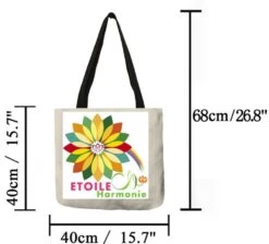 Sac De Course Cœur Fleurie 13 Sac De Course Cœur Fleurie -Magasin D'accessoires Sélectionnés etoileharmonie sac toile chat 1