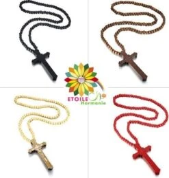 Long Chapelet En Bois