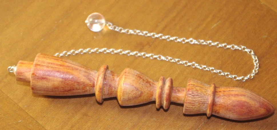 Grand Pendule Artisanal Perle Cristal De Roche 3 Grand Pendule Artisanal Perle Cristal De Roche