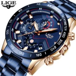 MONTRE HOMME QUARTZ ANALOGIQUE LIGE LUMINEUX DATE MODE ETANCHE