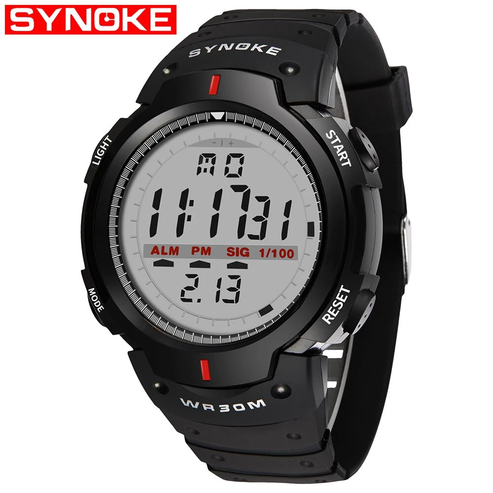 MONTRE BRACELET DE SPORT NUMERIQUE ETANCHE SYNOKE WR30M 8 MONTRE BRACELET DE SPORT NUMERIQUE ETANCHE SYNOKE WR30M – Image 6