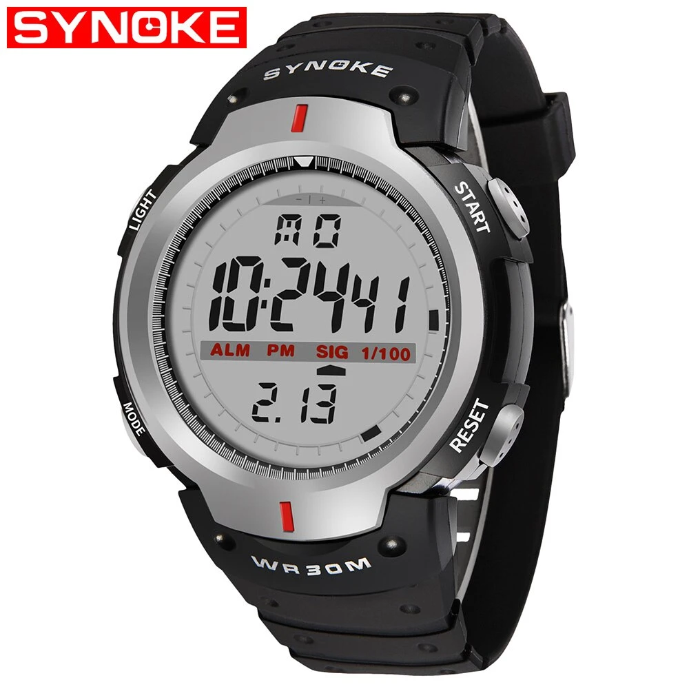 MONTRE BRACELET DE SPORT NUMERIQUE ETANCHE SYNOKE WR30M 9 MONTRE BRACELET DE SPORT NUMERIQUE ETANCHE SYNOKE WR30M – Image 7