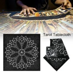 Tapis De Jeux De Cartes Astrologie Voyance -Magasin D'accessoires Sélectionnés nappe tapis astrologie tarot oracales voyance etoileharmonie 2