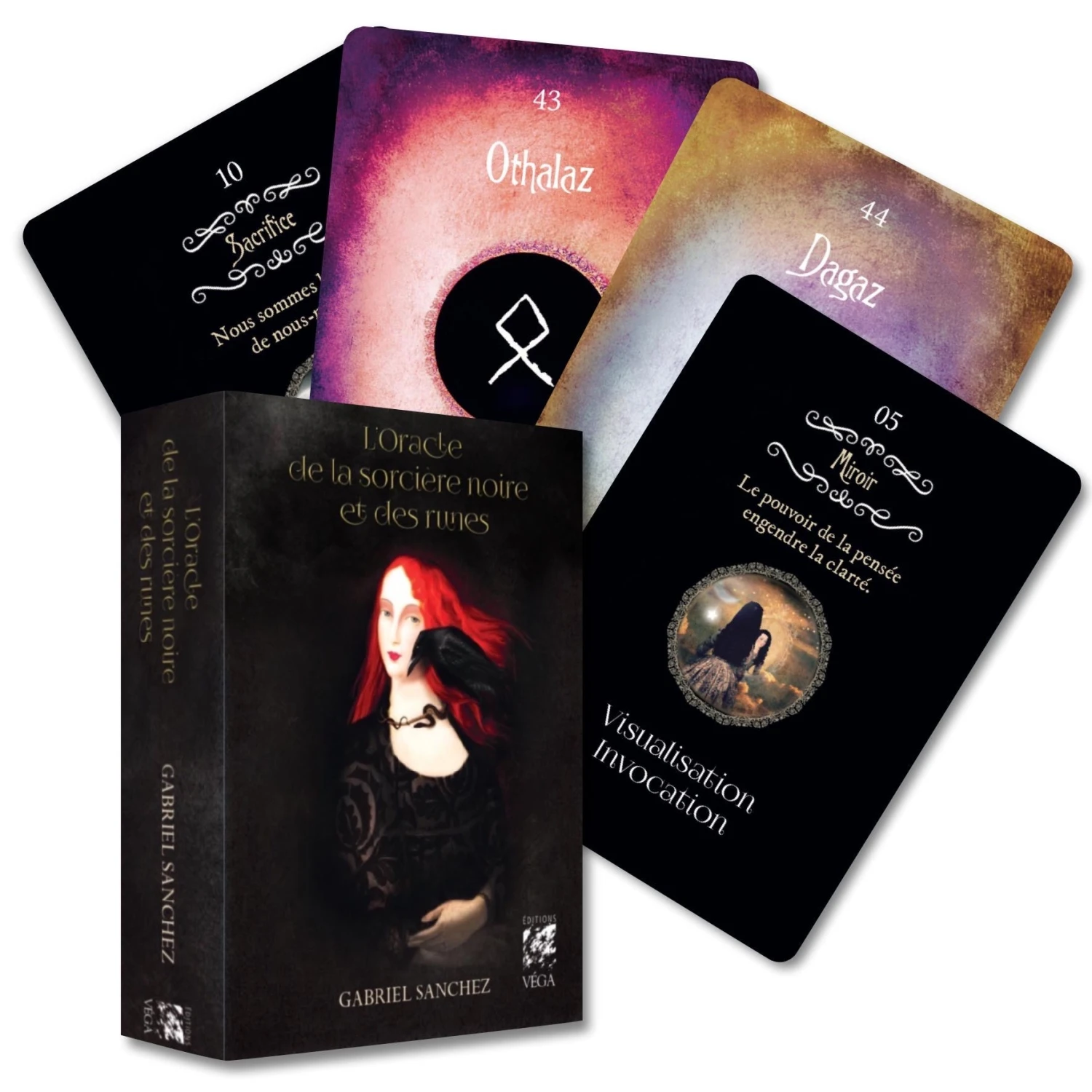 Coffret Oracle De La Sorcière Noire Et Des Runes - Gabriel Sanchez 4 Coffret Oracle De La Sorcière Noire Et Des Runes - Gabriel Sanchez – Image 2