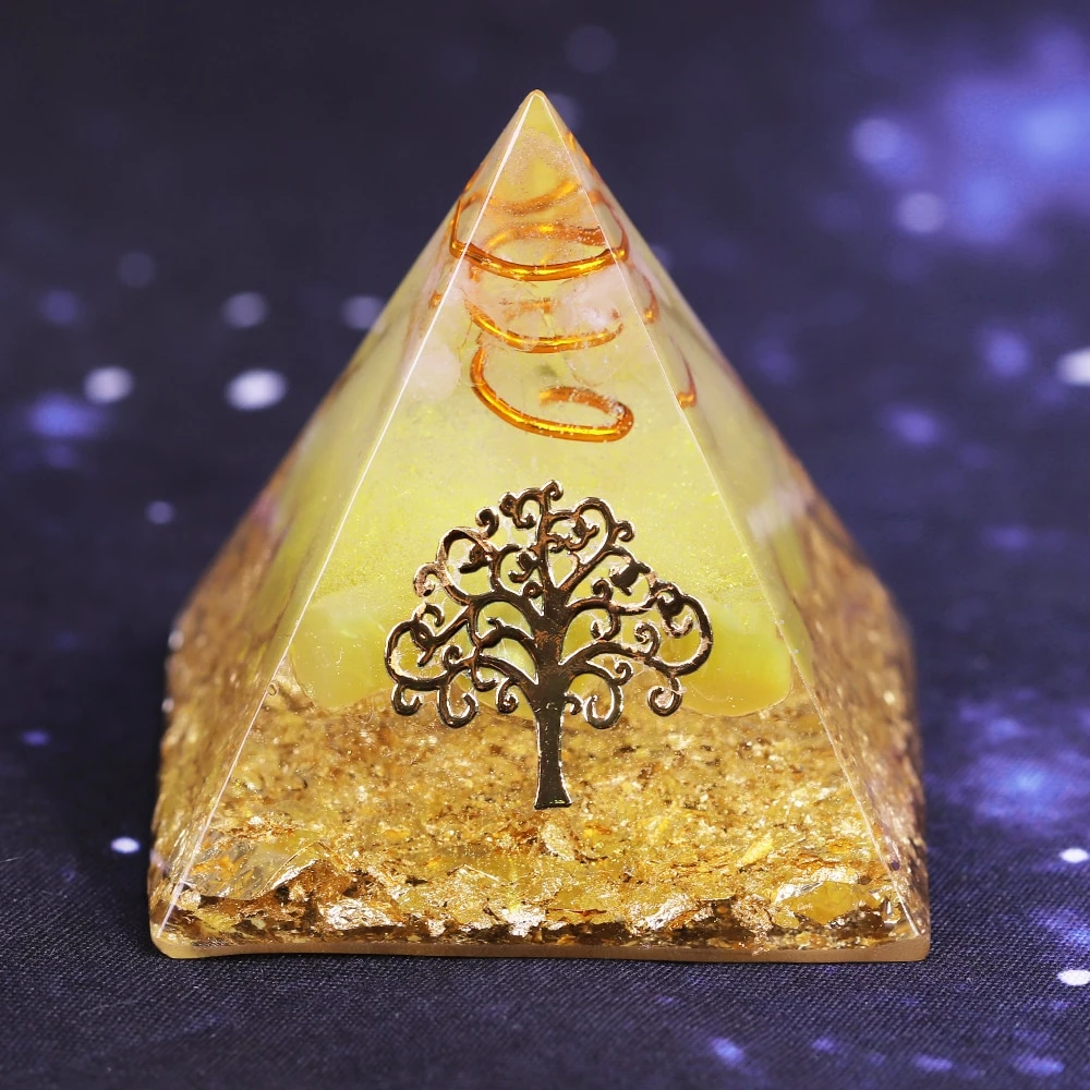 Pyramide Arbre De Vie Orgonite Porte Bonheur 4 Pyramide Arbre De Vie Orgonite Porte Bonheur – Image 2
