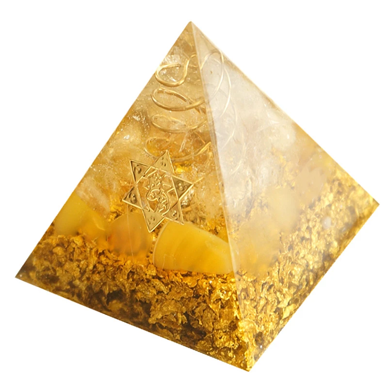 Orgonite Pyramide Citrine 3 Orgonite Pyramide Citrine