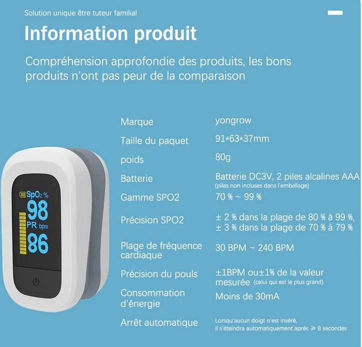 Oxymètre De Pouls Pro 11 Oxymètre De Pouls Pro – Image 9