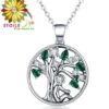 Pendentif Arbre De Vie Harmonie Vert -Magasin D'accessoires Sélectionnés pendentif arbre de vie harmonie