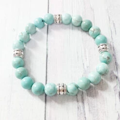 Bracelet Duo Arbre De Vie Turquoise -Magasin D'accessoires Sélectionnés ruberthen arbre de vie bijoux yoga mala bracelet pierre de gu rison protection lastique perl bracelet 2