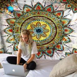 Tenture Bohème Mandala 12 Tenture Bohème Mandala -Magasin D'accessoires Sélectionnés tenture boheme mandala www etoielharmonie fr 5