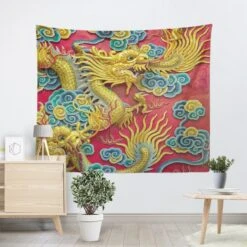 Tenture Psychédélique Dragon -Magasin D'accessoires Sélectionnés tenture dragon www etoileharmonie fr 3