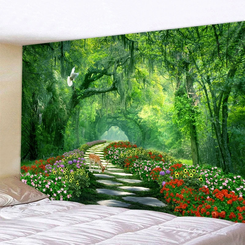 Tenture Forêt Et Fleurs 4 Tenture Forêt Et Fleurs – Image 2