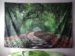 Tenture Forêt Et Fleurs 13 Tenture Forêt Et Fleurs -Magasin D'accessoires Sélectionnés tenture foret esprit de la nature harmonie www etoileharmonie fr 6