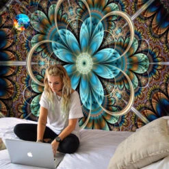 Tenture Hippie Psychédélique -Magasin D'accessoires Sélectionnés tenture hippie psychedelique www etoielharmonie fr 2