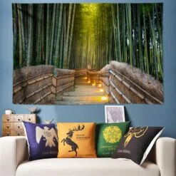 Tenture Murale Forêt Harmonie 11 Tenture Murale Forêt Harmonie -Magasin D'accessoires Sélectionnés tenture nature foret www etoile harmonie fr 3