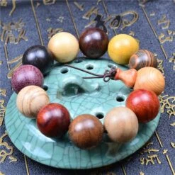 Bracelet Perles Bois Santal Bouddhiste - Fait Main -Magasin D'accessoires Sélectionnés www etoileharmonie fr 2