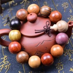 Bracelet Perles Bois Santal Bouddhiste - Fait Main -Magasin D'accessoires Sélectionnés www etoileharmonie fr 4